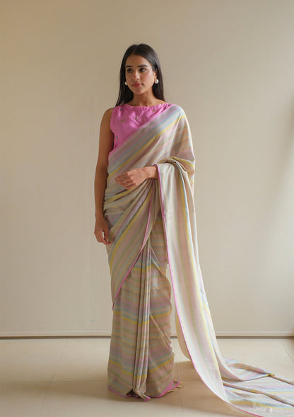 Zen Cocoon Beige Saree