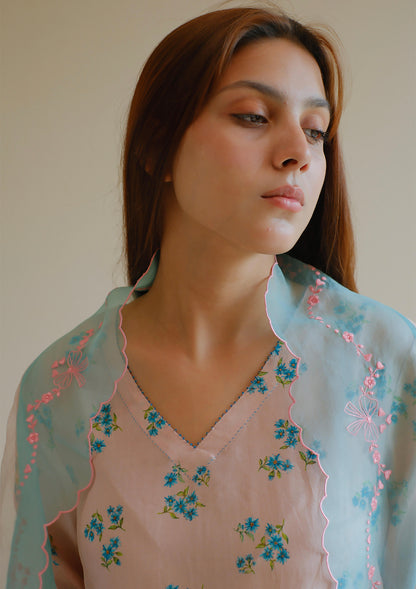 Wildflower Kiss Pink Kurta Set