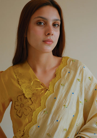Love Note Beige Saree