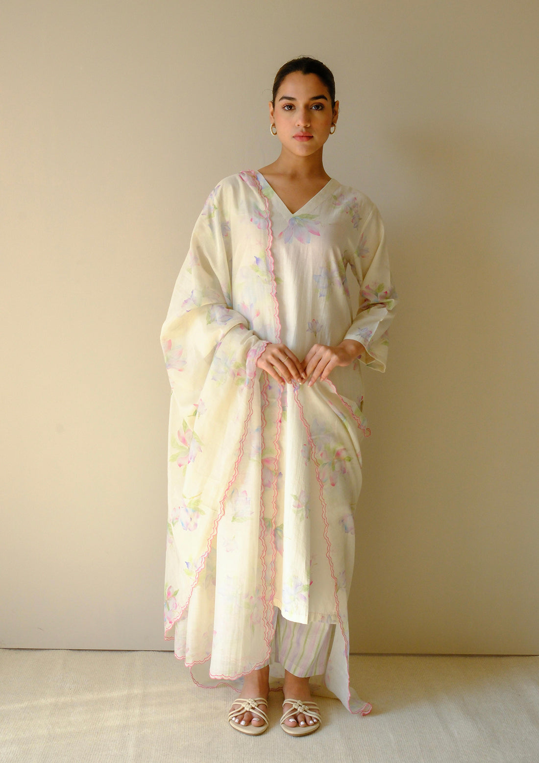 Aeris Magnolia Beige Kurta Set