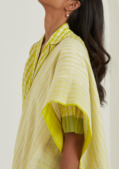 Nostalgia Lime Saree