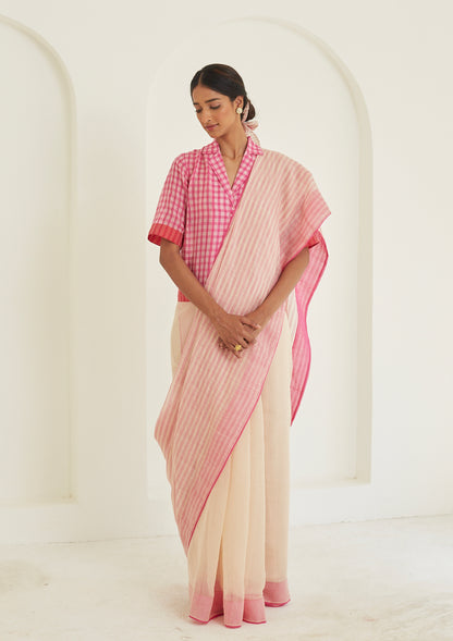 Nostalgia Pink Saree