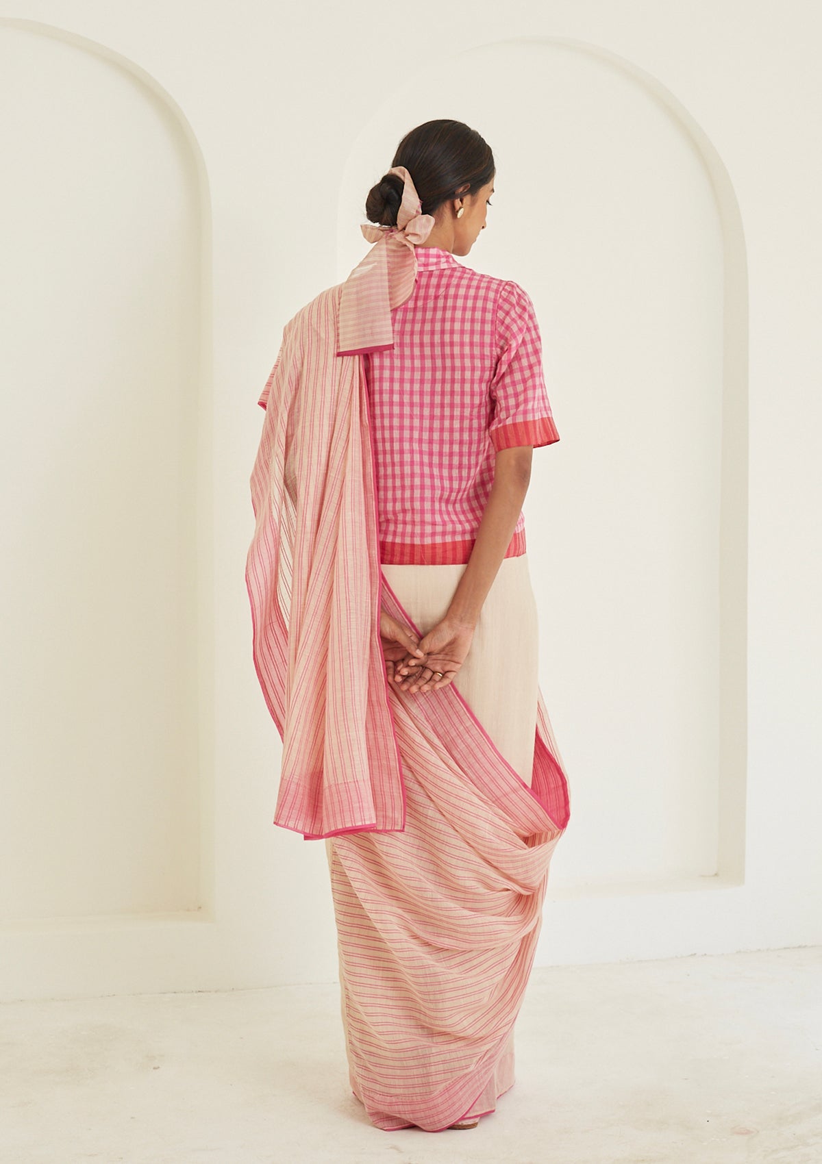 Nostalgia Pink Saree