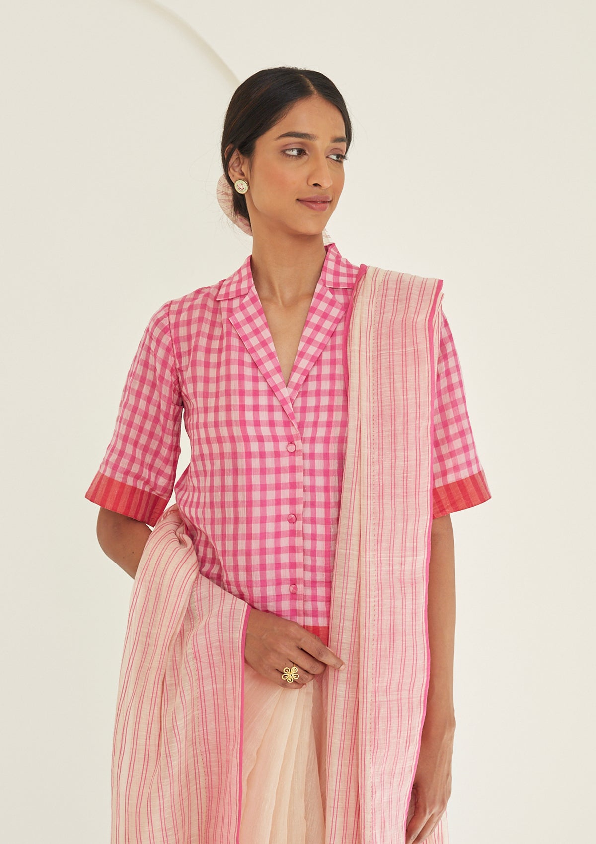 Nostalgia Pink Saree