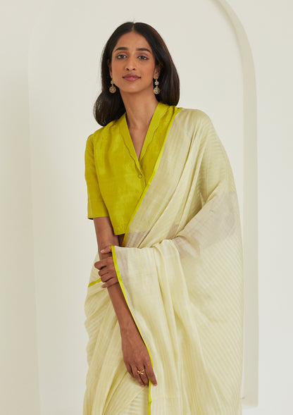 Pristine Lime Saree