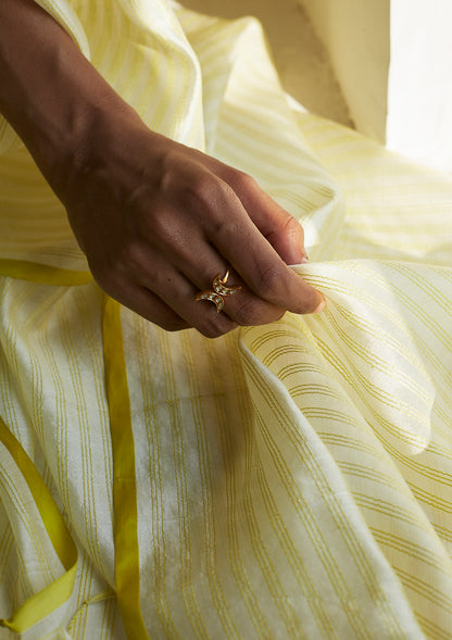 Pristine Lime Saree