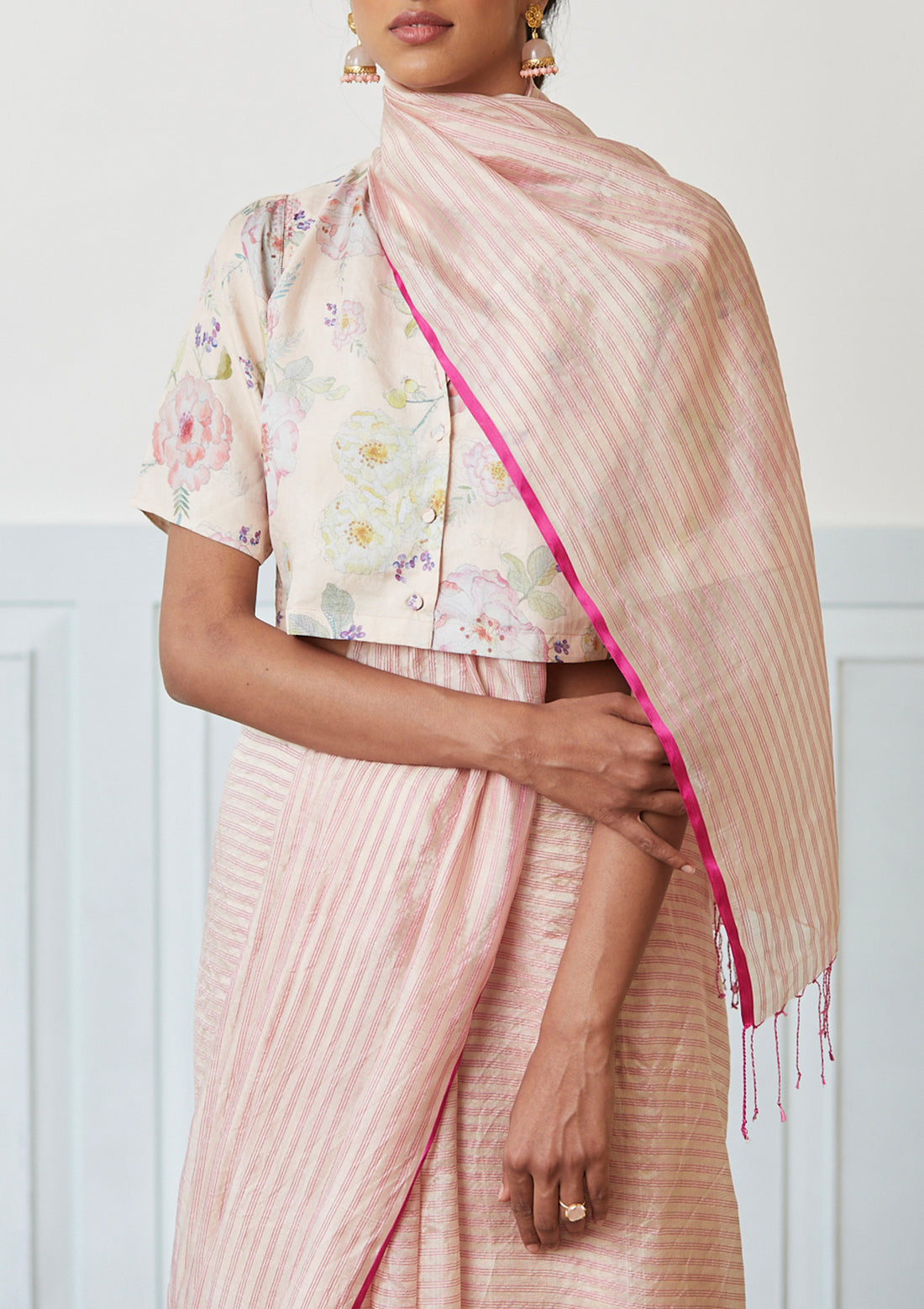 Pristine Pink Saree