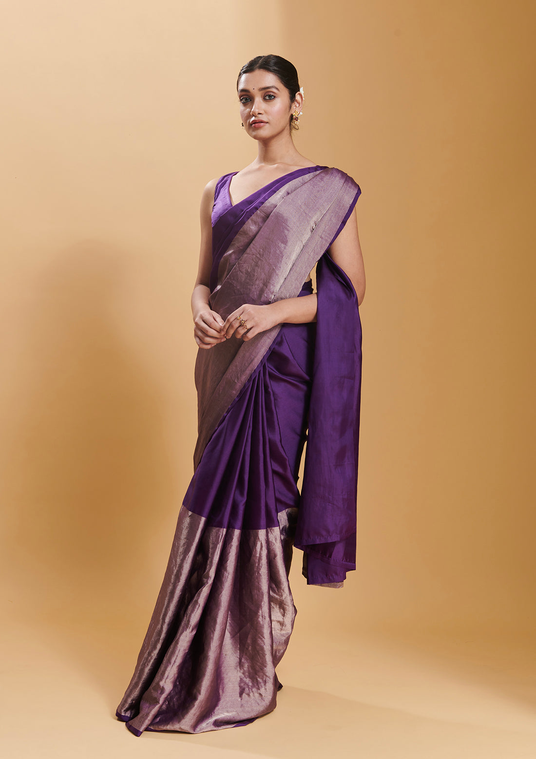 Purple Confluence Saree