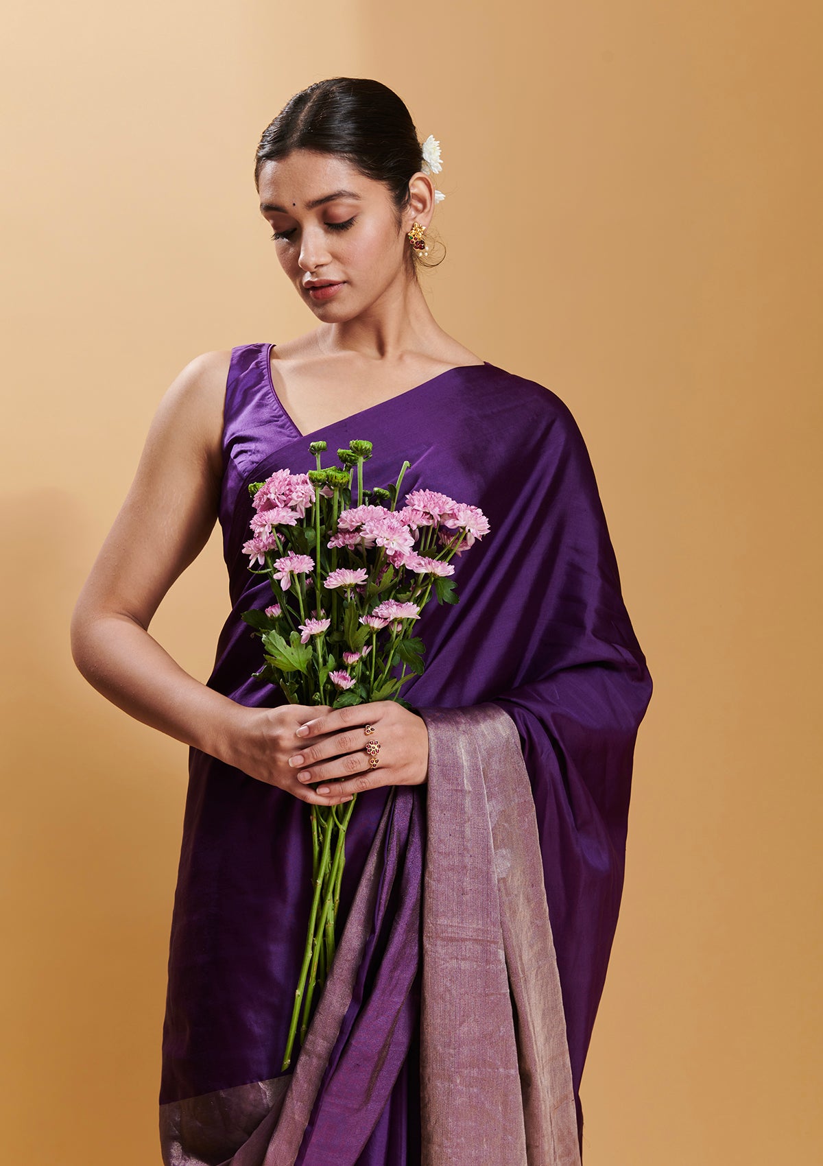 Purple Confluence Saree