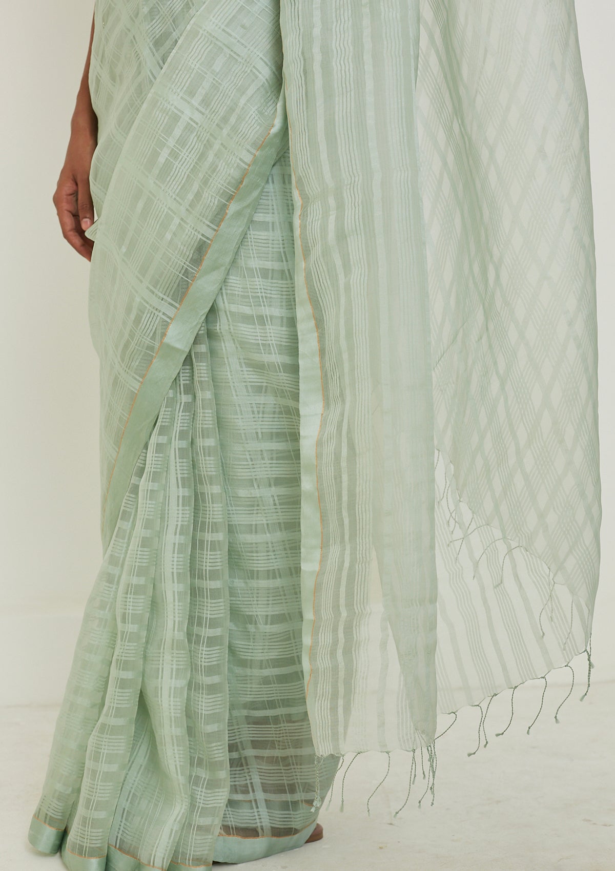 Serenity Seafoam Saree