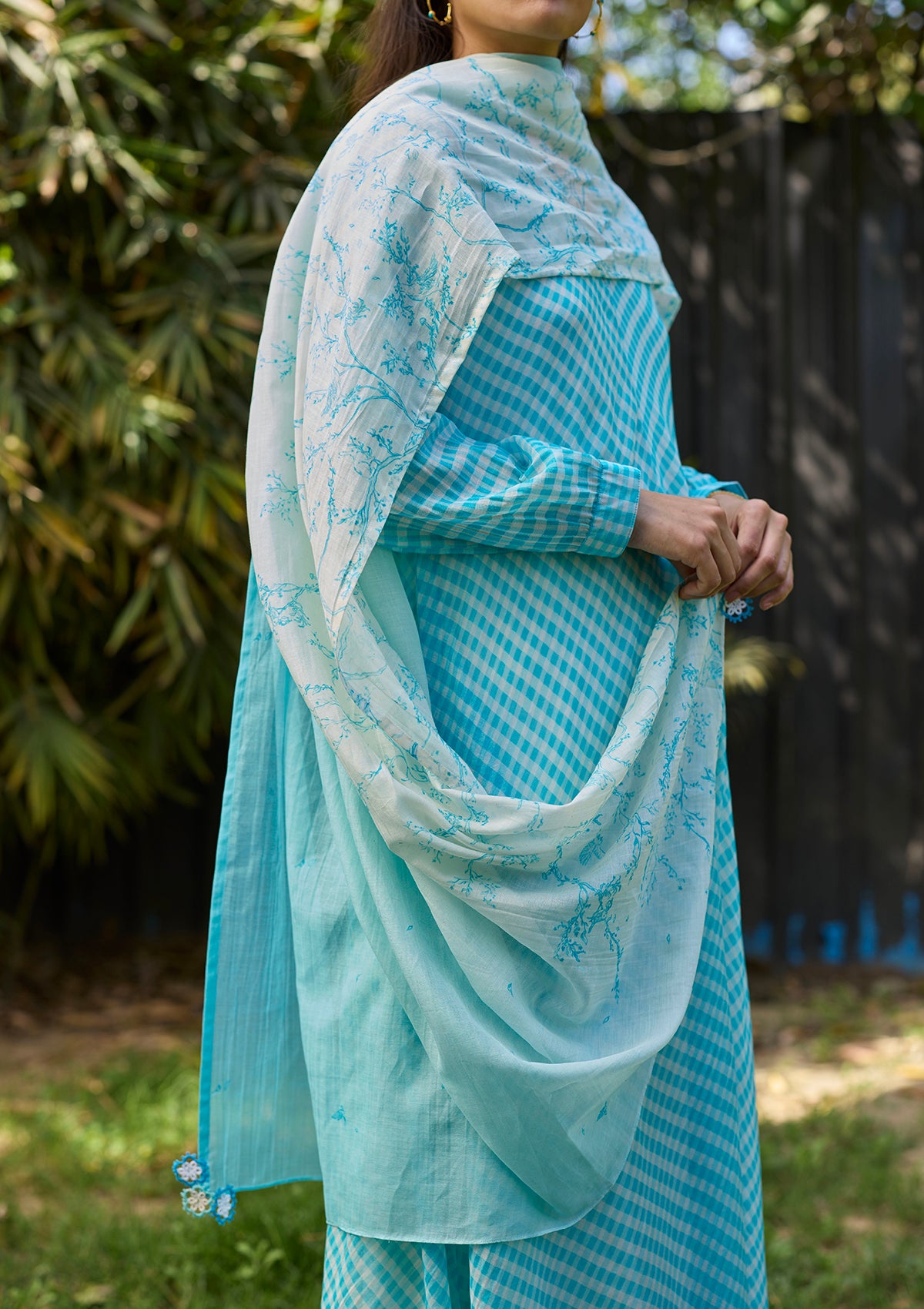 Joyful Paths Blue Kurta Set