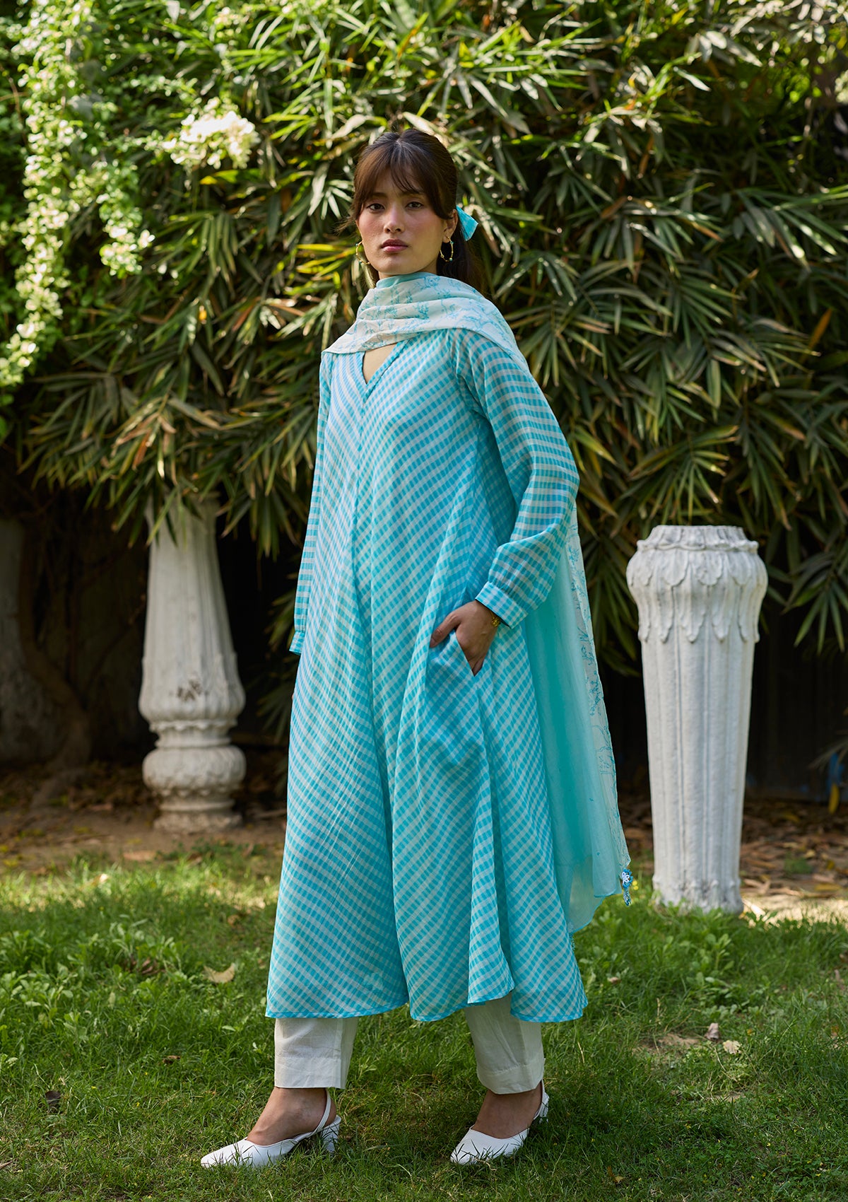 Joyful Paths Blue Kurta Set