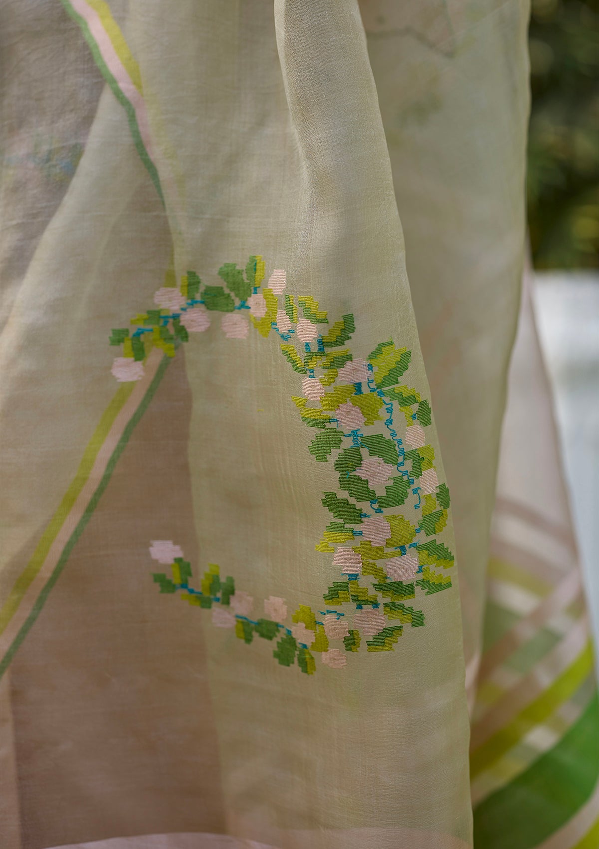Blush &amp; Berry Pink Jamdani Saree