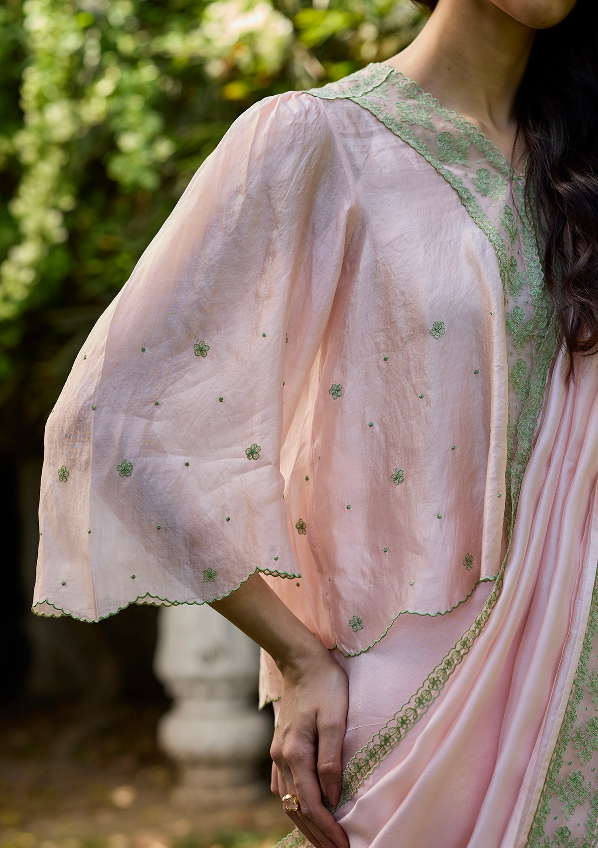 River Fork Pink Embroidered Blouse