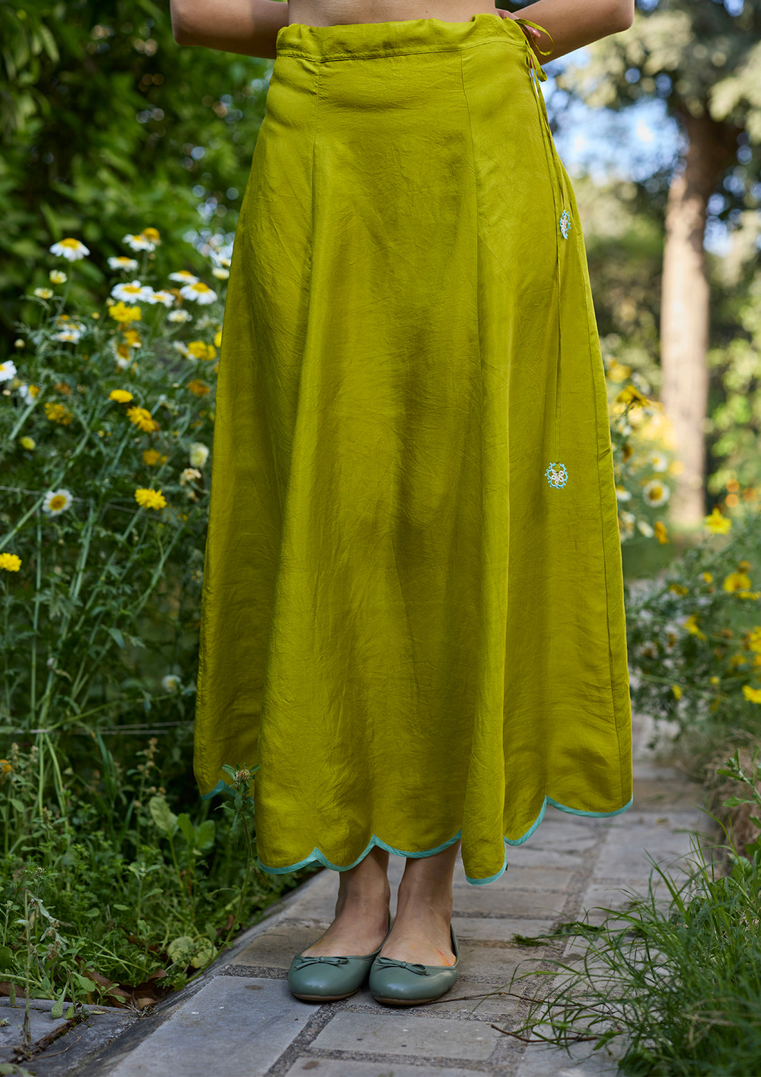 Cloudline Lime Green Underskirt