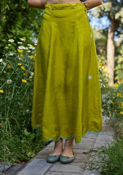 Cloudline Lime Green Underskirt