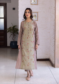 Tender Petals Clay Kurta Set
