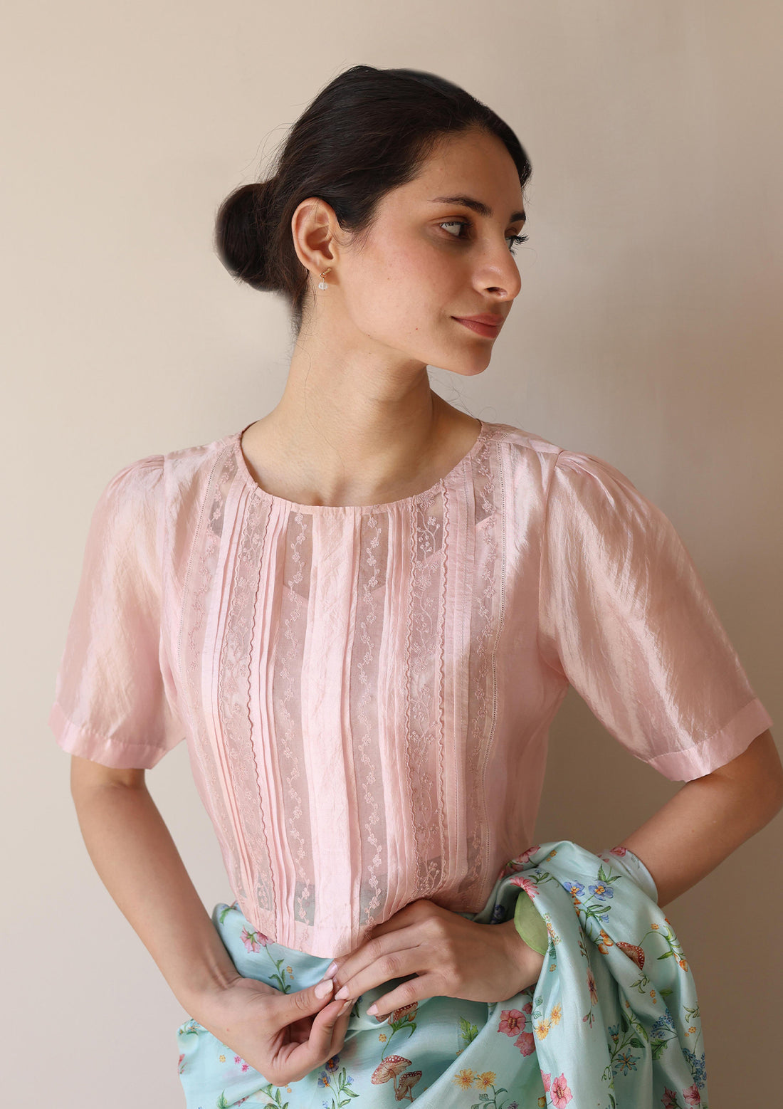 Whispering Ivy Pink Blouse