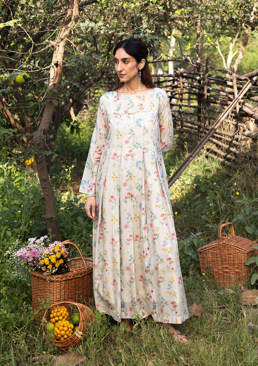 Cottage Charm Beige Dress