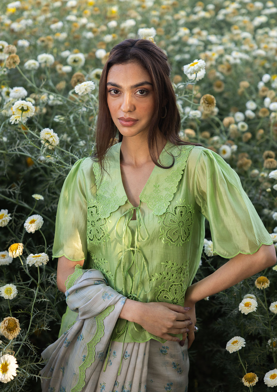 Secret Garden Green Blouse