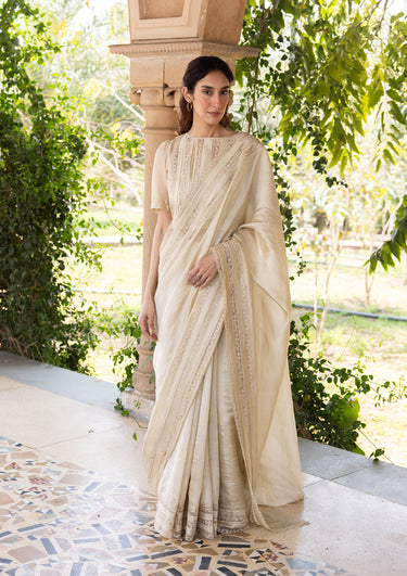 Whispering Ivy Green Saree