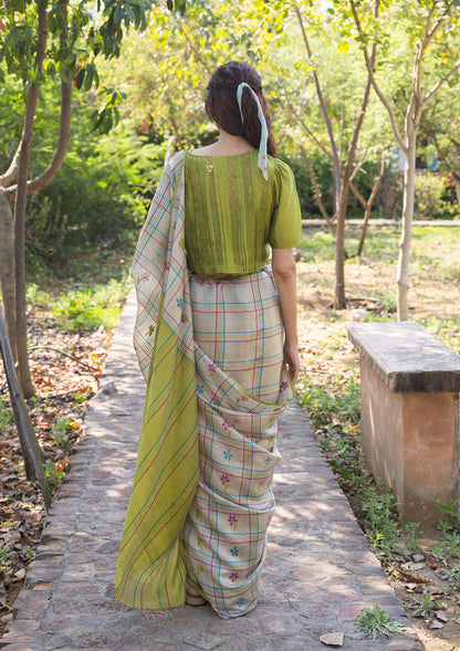 Tic-tac-love Jamdani Saree