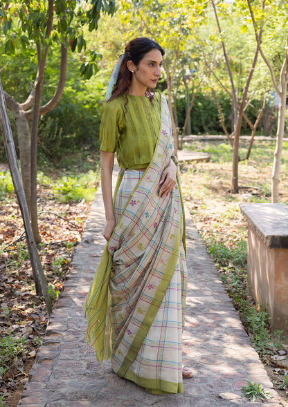 Tic-tac-love Jamdani Saree