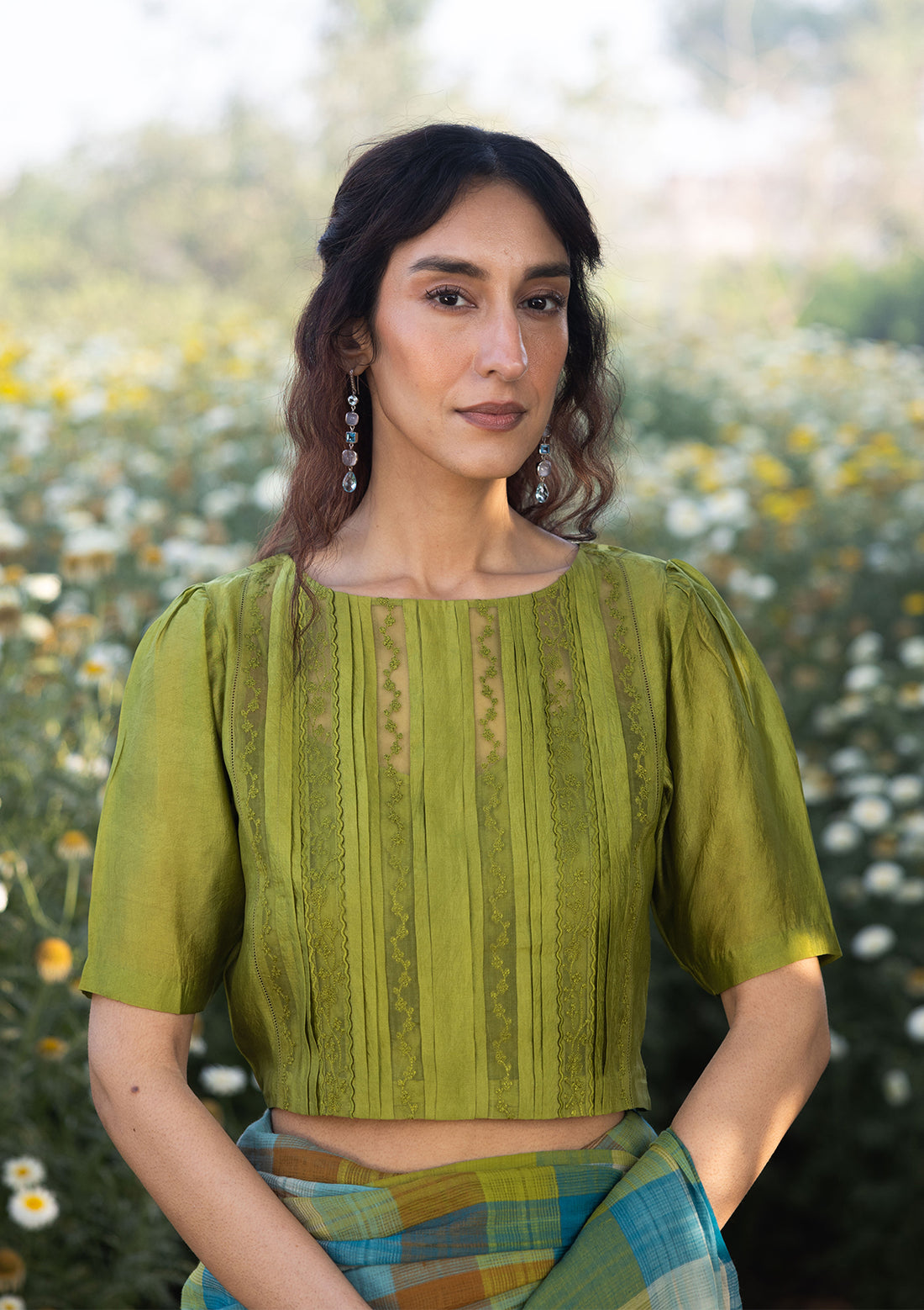 Whispering Ivy Green Blouse