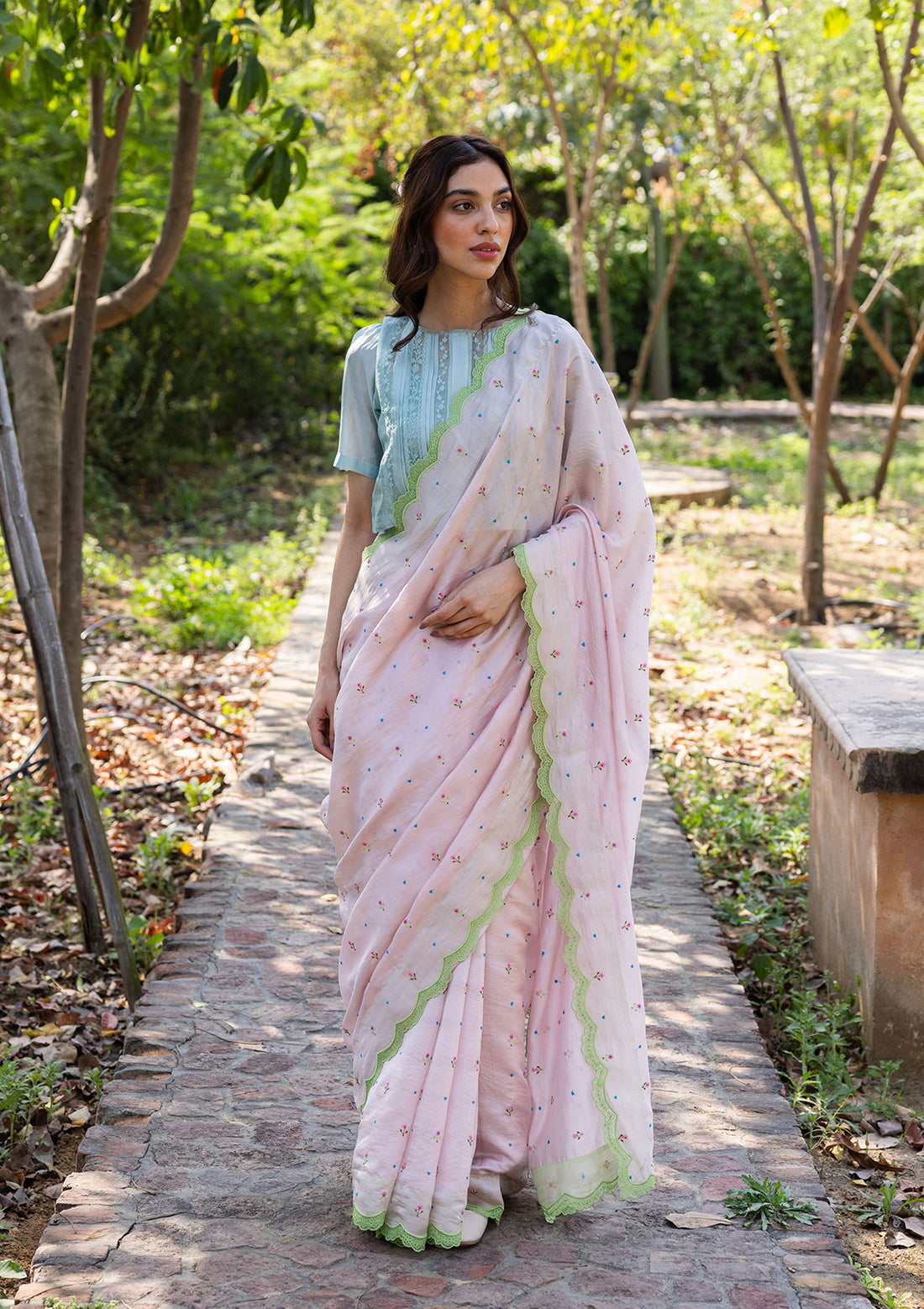 Love Note Pink Saree