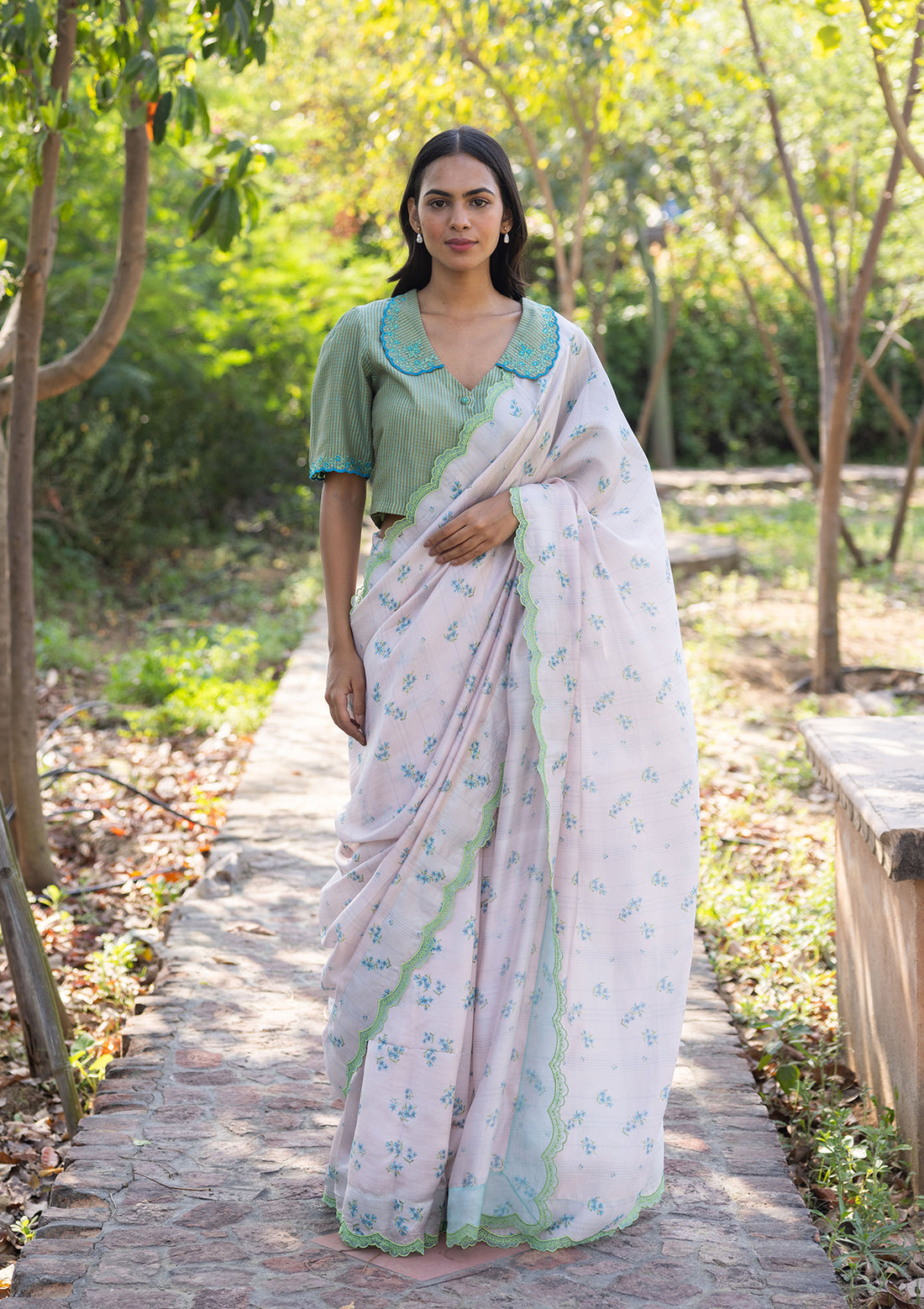 Wildflower Kiss Pink Saree