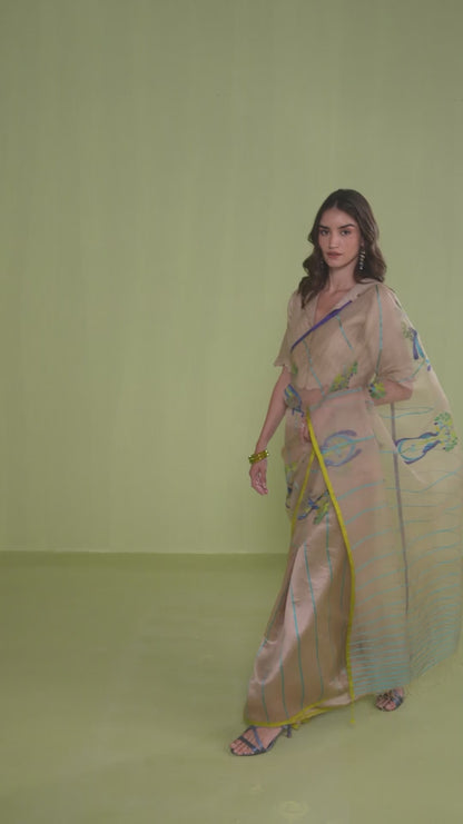 Birdsong Jamdani Saree