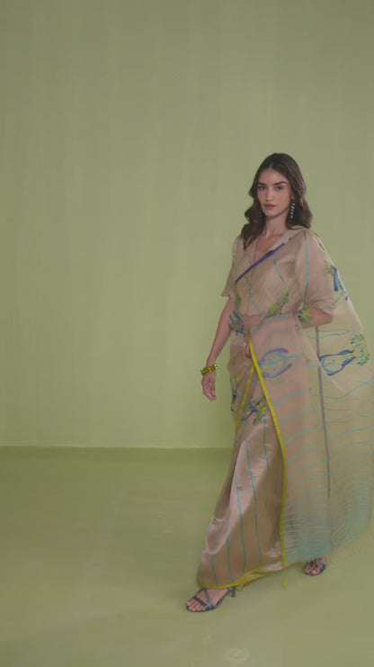 Birdsong Jamdani Saree