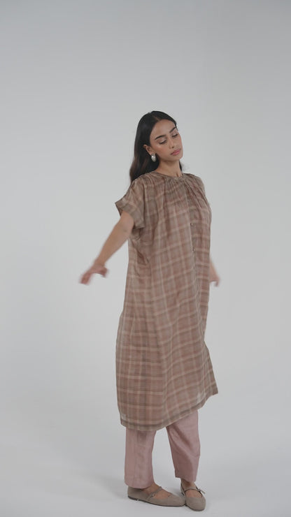 Rooted Brown Kurta Set
