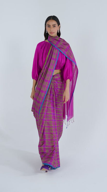 Heartglow Jamdani Saree