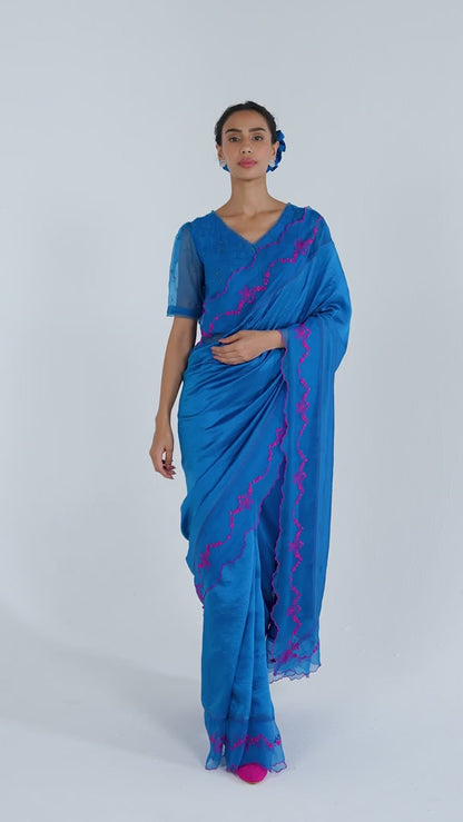Moonglade Embroidered Saree