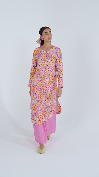 Wildflower Dawn Pink Kurta Set