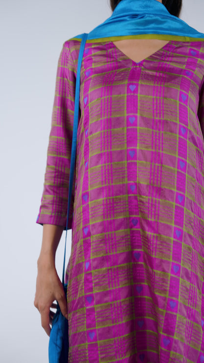 Heartglow Jamdani Kurta Set