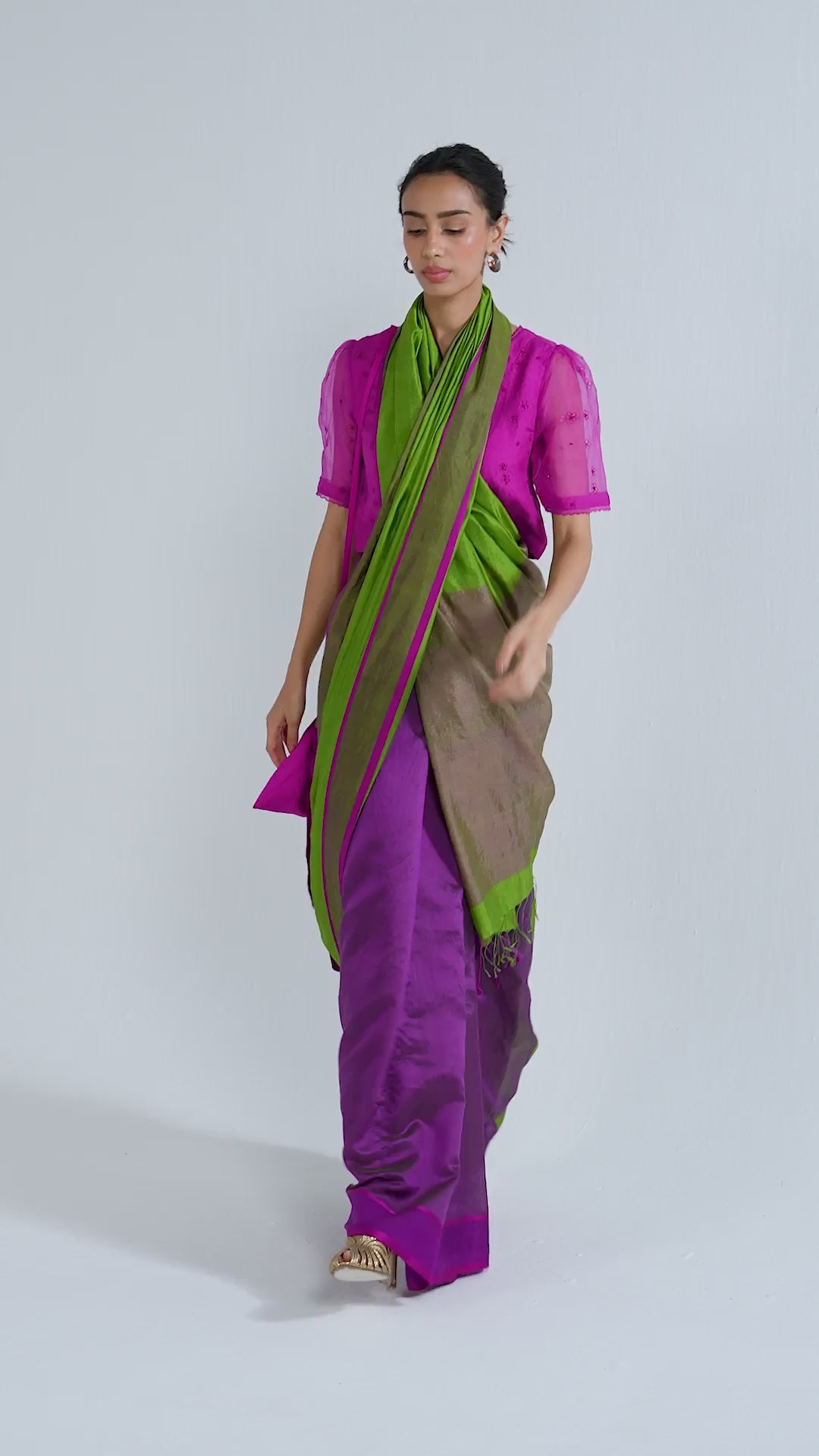 Ember Whisper Saree