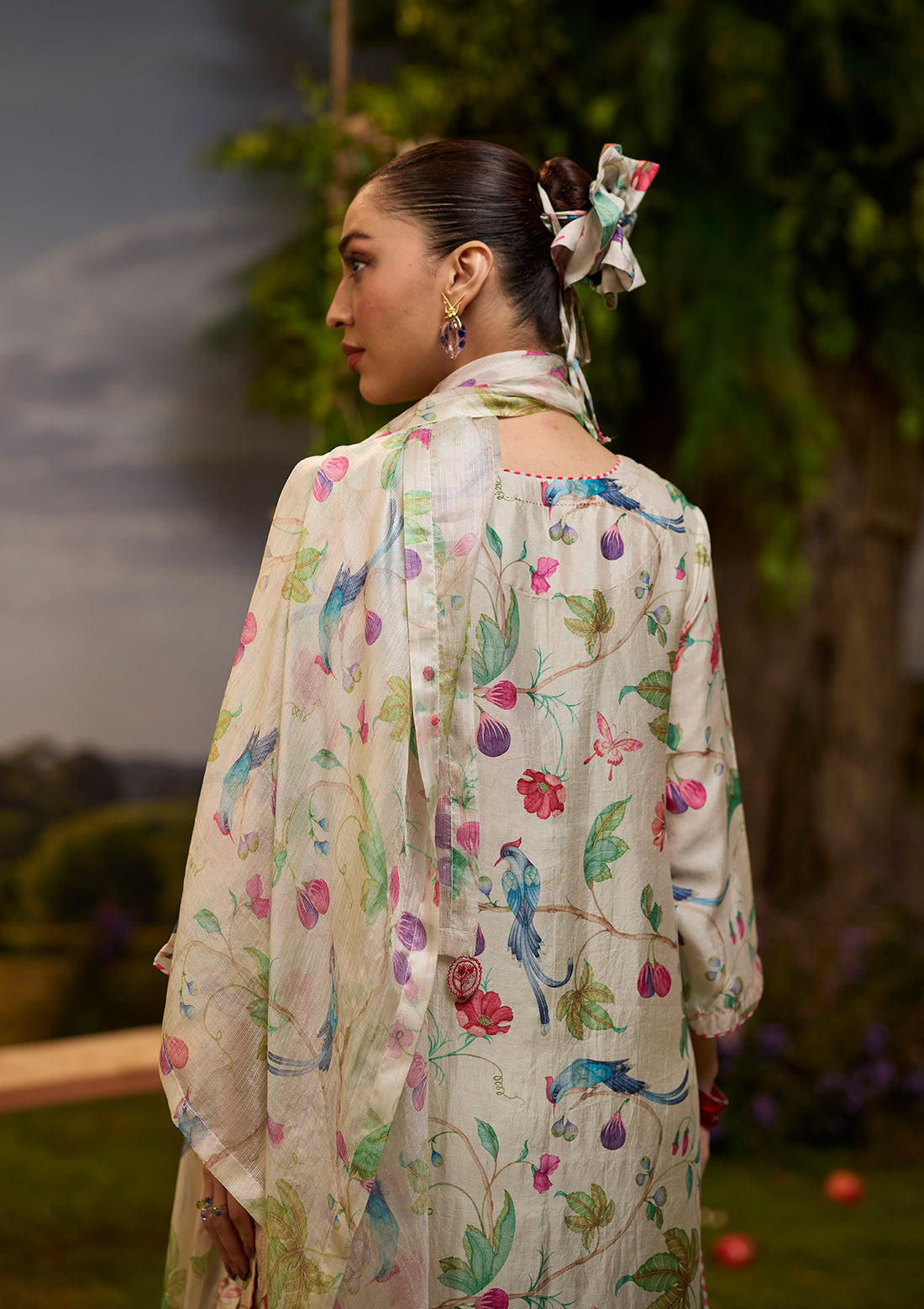 Fig &amp; Fable Ivory Dupatta