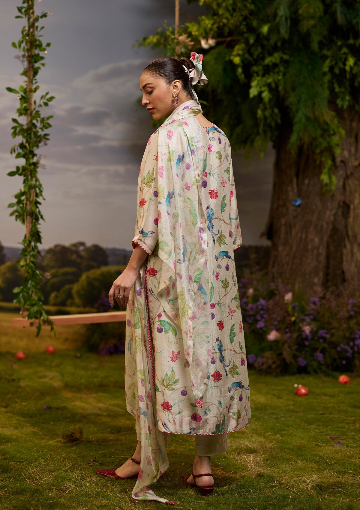 Fig &amp; Fable Ivory Dupatta