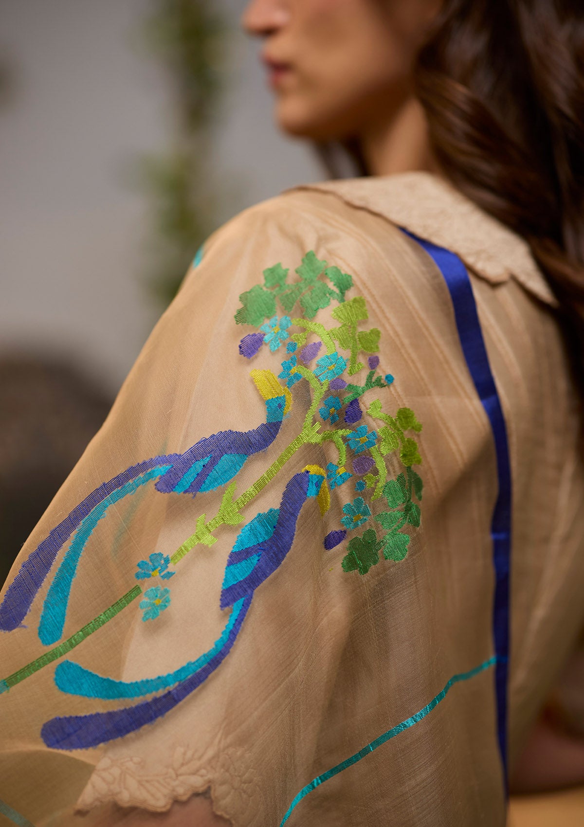 Birdsong Jamdani Saree