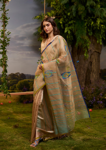 Birdsong Jamdani Saree