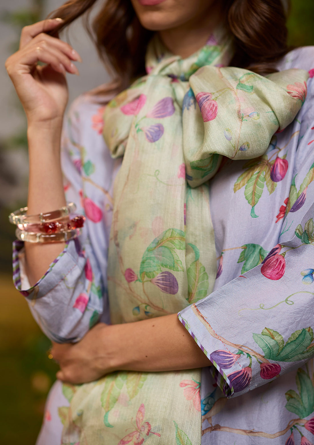 Fig &amp; Fable Green Dupatta