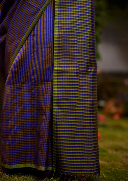 Rhythm &amp; Rhyme Purple Saree