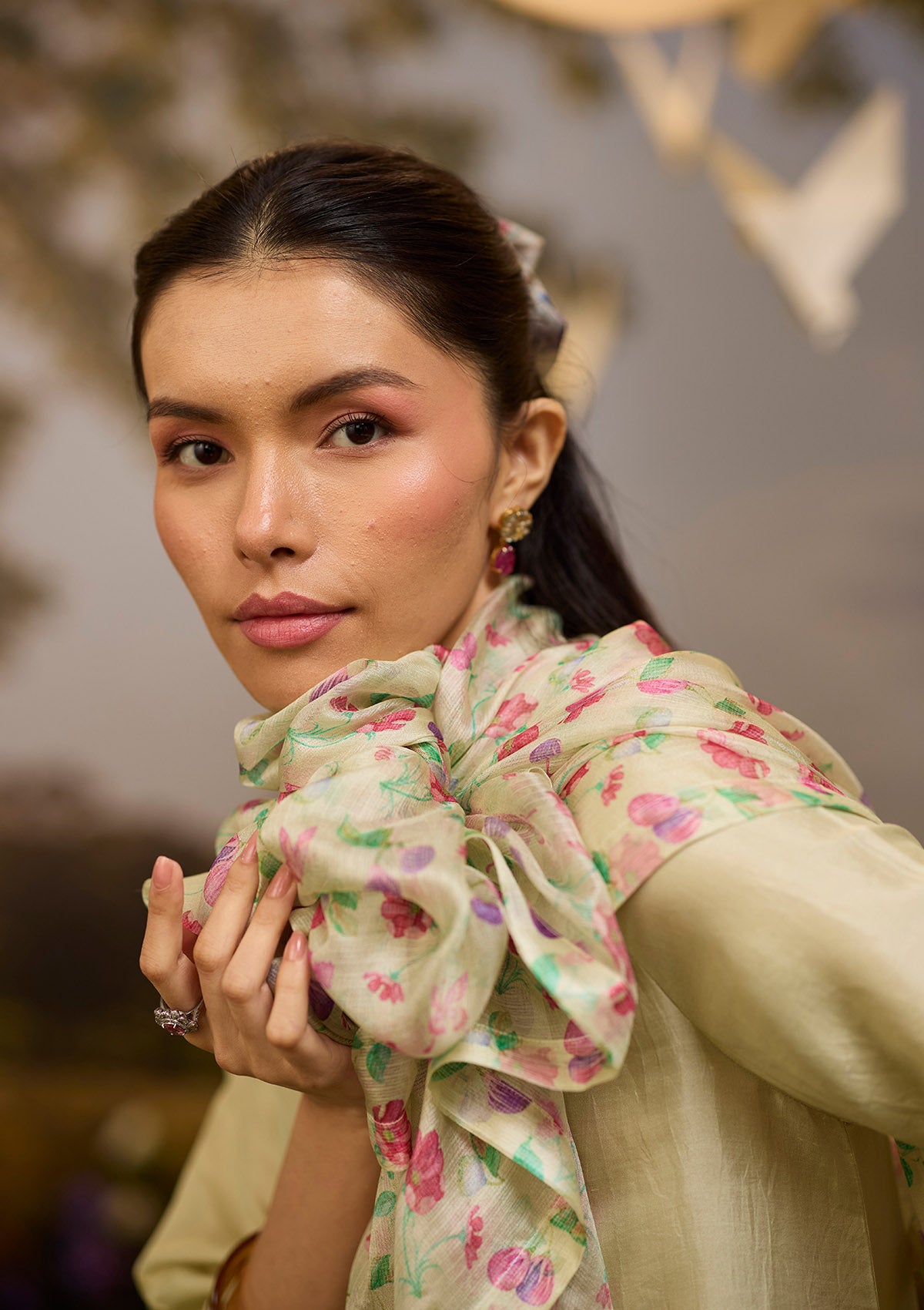 Under-the-Fig-Tree Yellow Dupatta