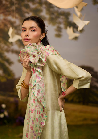 Under-the-Fig-Tree Yellow Dupatta