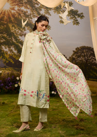 Under-the-Fig-Tree Yellow Dupatta