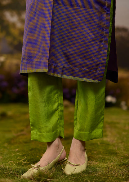 Rhythm &amp; Rhyme Embroidered Purple Kurta Set
