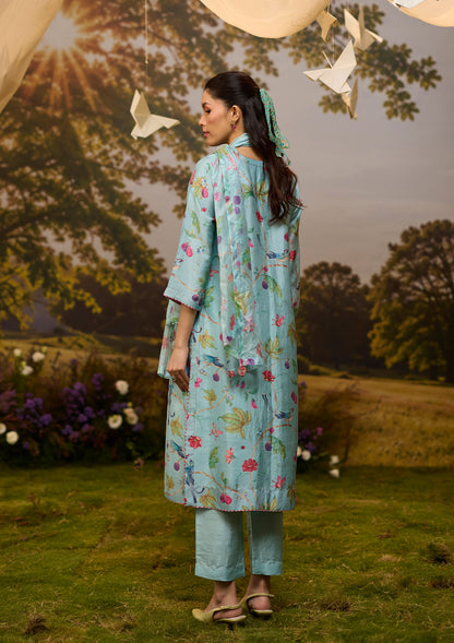 Fig &amp; Fable Blue Kurta Set