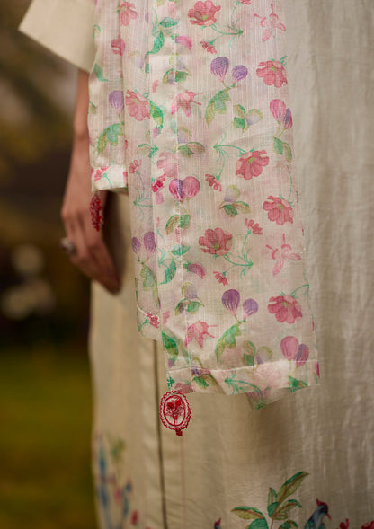 Under-the-Fig-Tree Ivory Dupatta